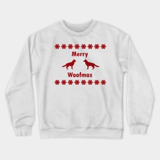 Merry Woofmas holiday design Crewneck Sweatshirt